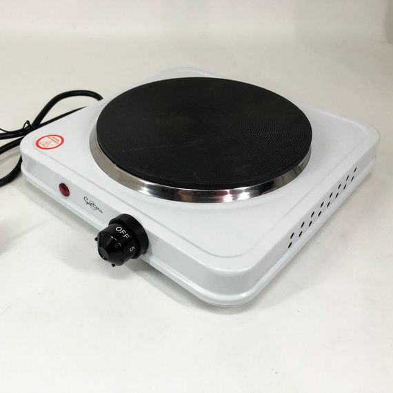 Плита електрична Suntera SP-1930, електроплита 1 комфорка, електроплита кухонная. Колір: білий | Зображення 5