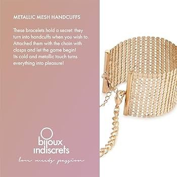Браслети-наручники Bijoux Indiscrets золоті, OS | Зображення 7