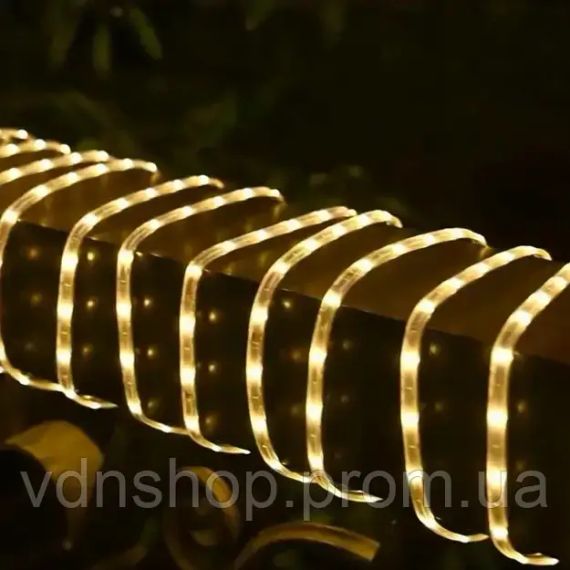 LED гірлянда із сонячною батареєю 10 м (тепле біле світло) | Зображення 2