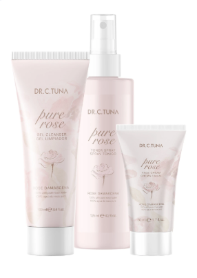 Набор для лица с чувствительной кожей Farmasi Pure Rose Dr. C. Tuna крем гель тоник роза | Зображення 9