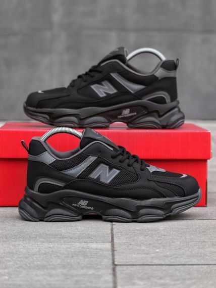 Кросівки New Balance замш/шкіра/3D сітка колір чорний | Зображення 3