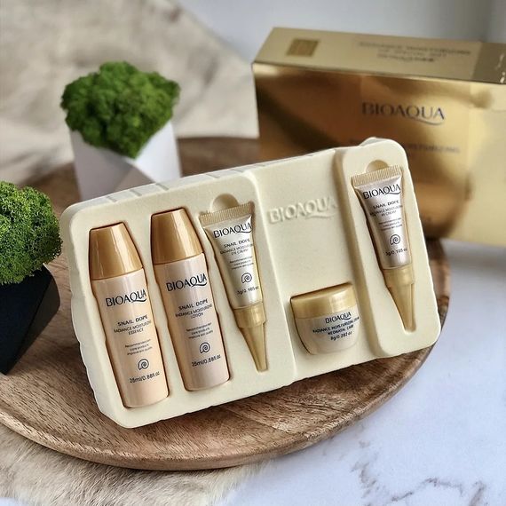 Подарунковий набір з муцином равлики BIOAQUA Snail Radiance Moisturizing Vip Special Gift універсальний | Зображення 1