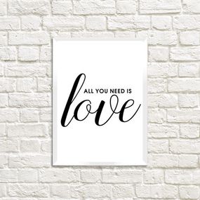 Постер у рамці All you need is love A3 (WMT3_20L003)