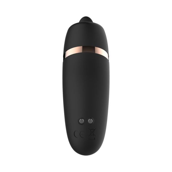 Міні-вібратор з язичком Rosy Gold - Vibrating & Licking Dual Stimulator Sex Aura | Зображення 2