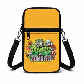 Сумка-чехол для телефона Plants vs. Zombies детская через плечо, водонепроницаемая мини-сумка (4976)