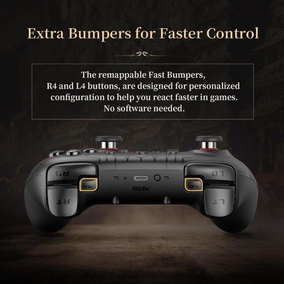 Геймпад 8bitdo Ultimate 2C Black Myth WuKong з ефектом Холла для Windows 10, 11, Android | Зображення 2