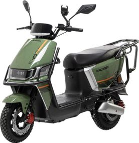 Электроскутер Crosser CR-13 2000W 72V 24Ah, до 65 км/ч, запас хода 65 км, городской электроскутер Зелений