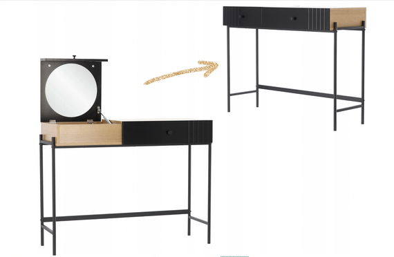 Туалетний косметичний столик  LOFT RETRO 100x40x79см  Польша | Зображення 4