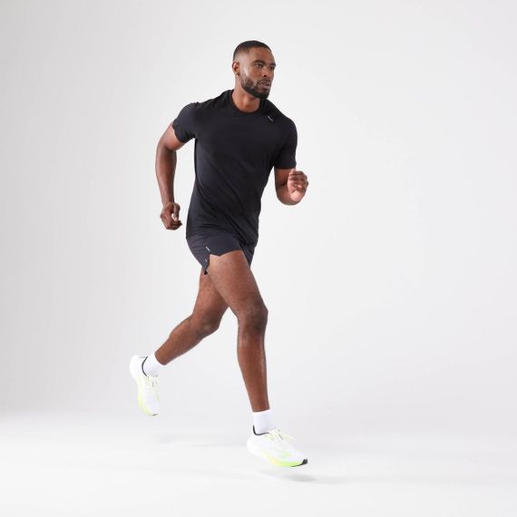 Футболка чоловіча Kiprun Run для бігу чорна - S. | Зображення 4