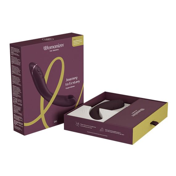 Вакуумний стимулятор для точки G та клітора з вібрацією Womanizer OG Aubergine, 12 рівнів, 3 режими | Зображення 7