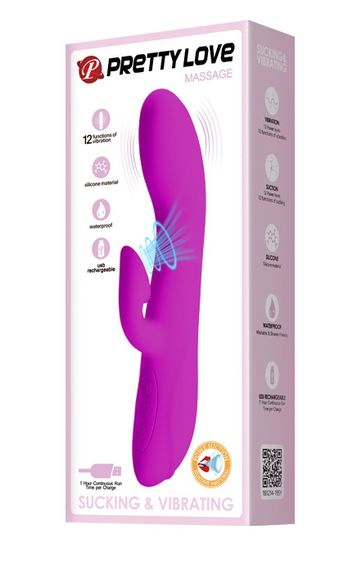 Вібратор з вакуумною стимуляцією клітора Pretty Love-Massage, BI - 014395 sexstyle | Зображення 9