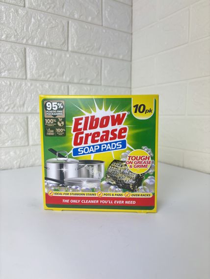 Elbow Grease Губка металева з мильним розчином для миття посуду 10 шт