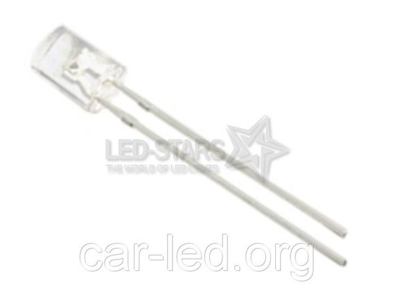 Світлодіод 5 мм. FYL5042 HD (630nm, червоний, матовий), 20-25 mcd, 100 ° FORYARD | Зображення 2