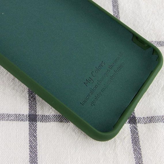 Чехол Silicone Cover Full without Logo (A) для Oppo A73 Зеленый / Dark green | Зображення 1