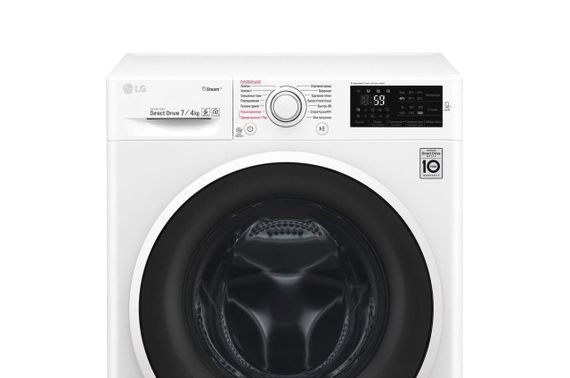 Стир.-сушильная машина LG F2J6HG0W, 7кг (4кг), 1000, В, Пар, глубина 45см, Дисплей, Инвертор, Белый (F2J6HG0W) | Зображення 9