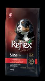 Корм Reflex Plus Junior Large Breeds Lamb & Rice сухий з ягнятком для цуценят великих порід 18 кг