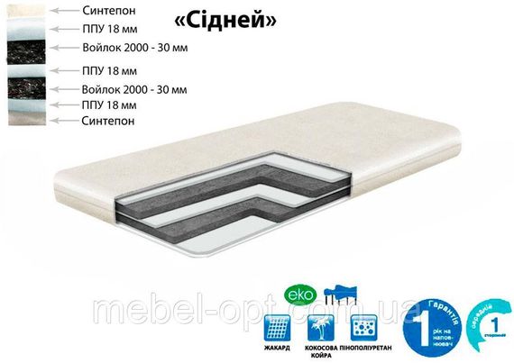 Дитячий матрац Сідней (висота 120 мм) для дитячого ліжечка, вибір розмірів | Зображення 3