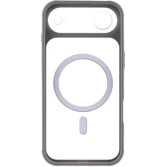 Чохол TPU+PC GETMAN Moon Clear with Magnetic Fit для Apple iPhone 17 Air (6.5") Grey | Зображення 2