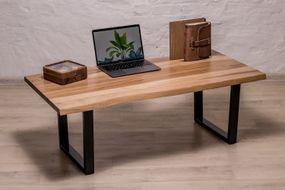 Ореховый кофейный стол для чаепития EcoWalnut с живыми краями M