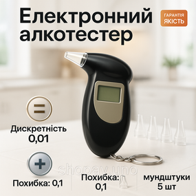 Хороший алкотестер, Алкотестеры бесконтактные профессиональные, Алкотестер с цифровым дисплеем FL-87
