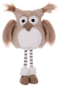 Іграшка м'яка "Совушка в панчохах" 41см, бежевий