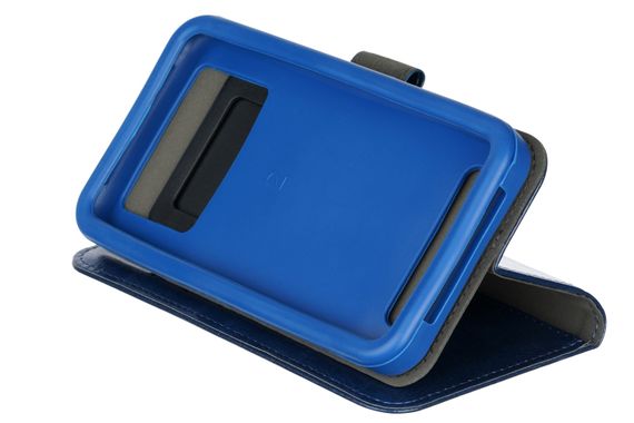 Чехол 2Е Basic для смартфонов 4.5-5`` (&lt; 140*70*10 мм), ECO LEATHER, Navy (2E-UNI-4.5-5-HDEL-NV) | Зображення 2