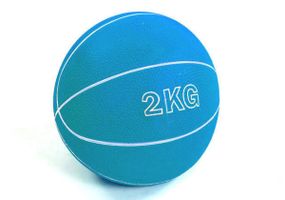 Медбол EasyFit MedicBall 2 кг медичний м'яч-слембол без відскоку Синій (EF-8407-2)