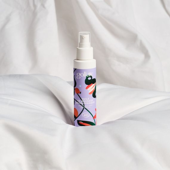 Масажна олія Goliate Huile De Massage Aphrodisiaque 100 мл, органічна, зігрівальний ефект | Зображення 1
