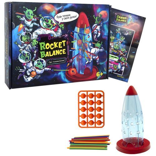 Уценка. Настольная игра "Rocket Balance" укр - основа ракеты не скрепляется (две одинаковые стороны)