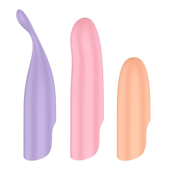 Набір 4-в-1 Satisfyer Playful Four, вібратор та 4 насадки, 12 режимів | Зображення 5