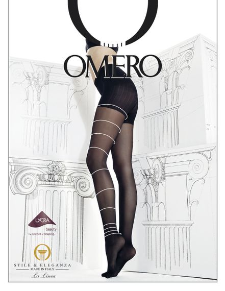 Колготки з утяжкою Omero Relaxa 40 den, Italy, тілесний колір, розміри S, XL, XXL, чорний колір розміри S, XL | Зображення 1