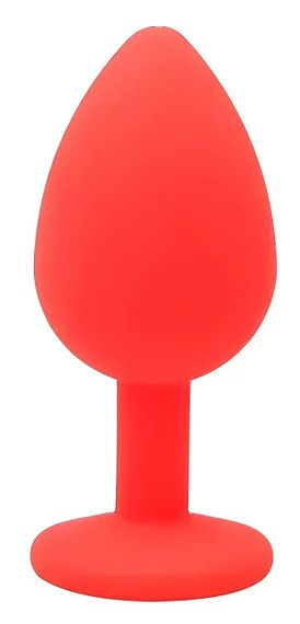 Силіконова анальна пробка із кристалом SKN KSIL-19M ( розмір M ) sexstyle | Зображення 1