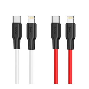 USB Hoco X21 Plus Silicone PD 20W Type-C to Lightning