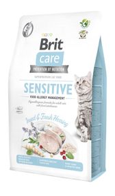Корм Brit Care Cat Grain Free Sensitive Insect & Fresh Herring сухой гипоаллергенный беззерновой для взрослых котов 2.0 кг