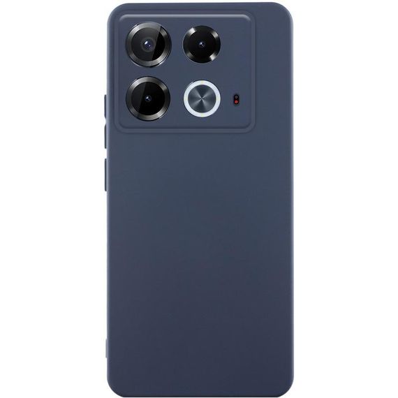 Чохол TPU GETMAN Liquid Silk Full Camera для Infinix Note 40 4G Синій / Midnight Blue