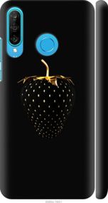 Чохол на Huawei P30 Lite Чорна полуниця "3585m-1651-24368"