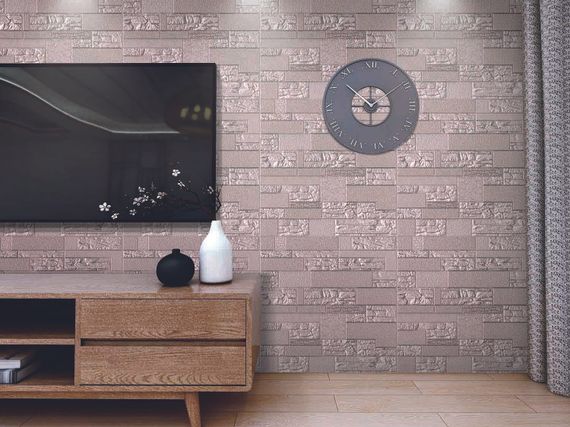 Самоклеюча декоративна 3D панель Єгипет рожеве золото Loft Expert 700x700x5 мм | Зображення 2