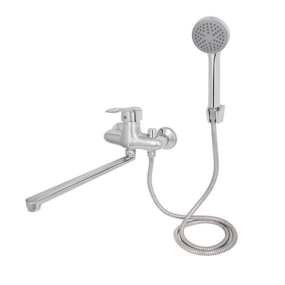 Смеситель для ванны Lidz Anny 0051 с поворотным изливом (c душевым гарнитуром) (k40) LD43790051CRM35128 Chrome | Зображення 2