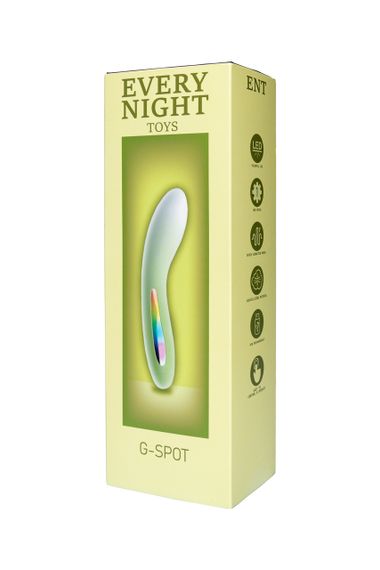 Міні вібратор для точки G Every Night Toys з кольоровим світлодіодом, зелений градієнт sexstyle | Зображення 3