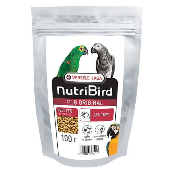 Корм для розведення великих папуг Versele-Laga NutriBird P19 Original Breeding, 100 гр