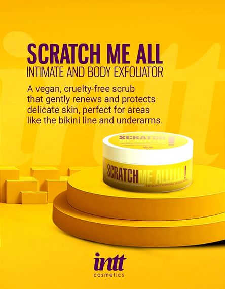 Скраб для тіла Intt SCRATCH ME ALLLL! гель з мікросферами, 100 мл Sex Aura | Зображення 2