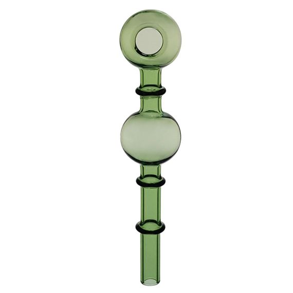 Трубка Скляна Вапорайзер 15 см "Oil Pipe Two Balls Green"