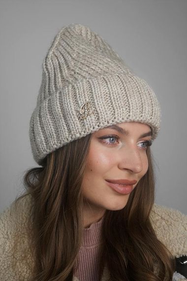 Шапка «Аурин» светлый кофе
