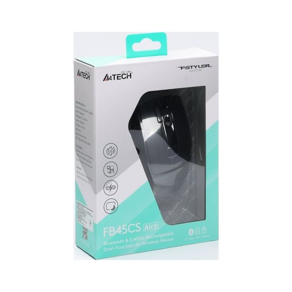 Мишка A4Tech FB45CS Air2 Wireless/Bluetooth Smoky Grey (4711421999304) | Зображення 8