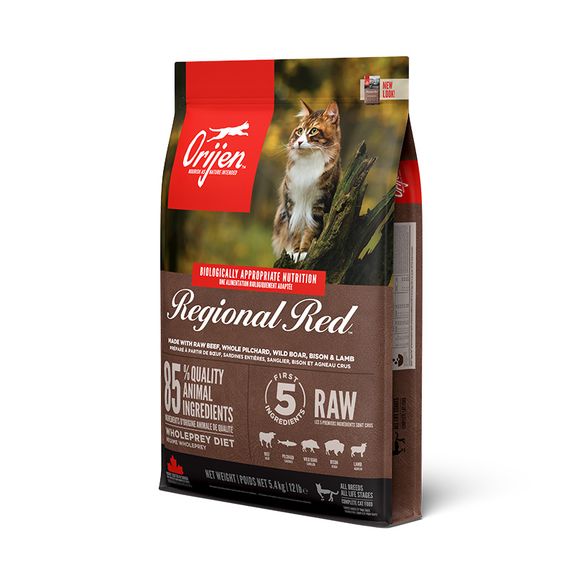 Корм Orijen Regional Red Cat сухий з шістьма видами м'яса для котів будь-якого віку 5.4 кг