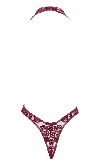 Боді Noir Handmade F386 Kink Royal cascade bodysuit XL, Червоний, XS | Зображення 7