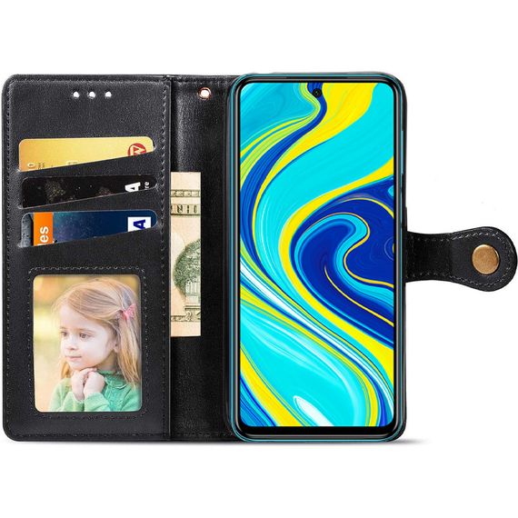 Кожаный чехол книжка GETMAN Gallant (PU) для Xiaomi Redmi Note 9s / Note 9 Pro / Note 9 Pro Max Black | Зображення 3