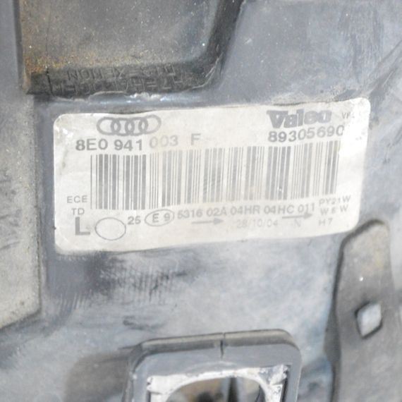 Фара передня ліва ксенон Audi A4 B6 2000-2004 лінзована ліва Ауді а4 б6 8E0941003F | Зображення 5