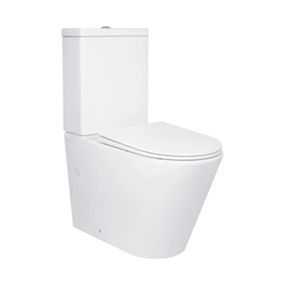Унитаз напольный Qtap Swan Eco Ultra Quiet с сиденьем Soft-close 640x360x835 мм QTSWA27W48748 White