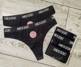 Жіночі чорні стрінги Vanilya Secret , жіночі стрінги Ваніла Сикрет, стрінги жіночі чорні універсальні